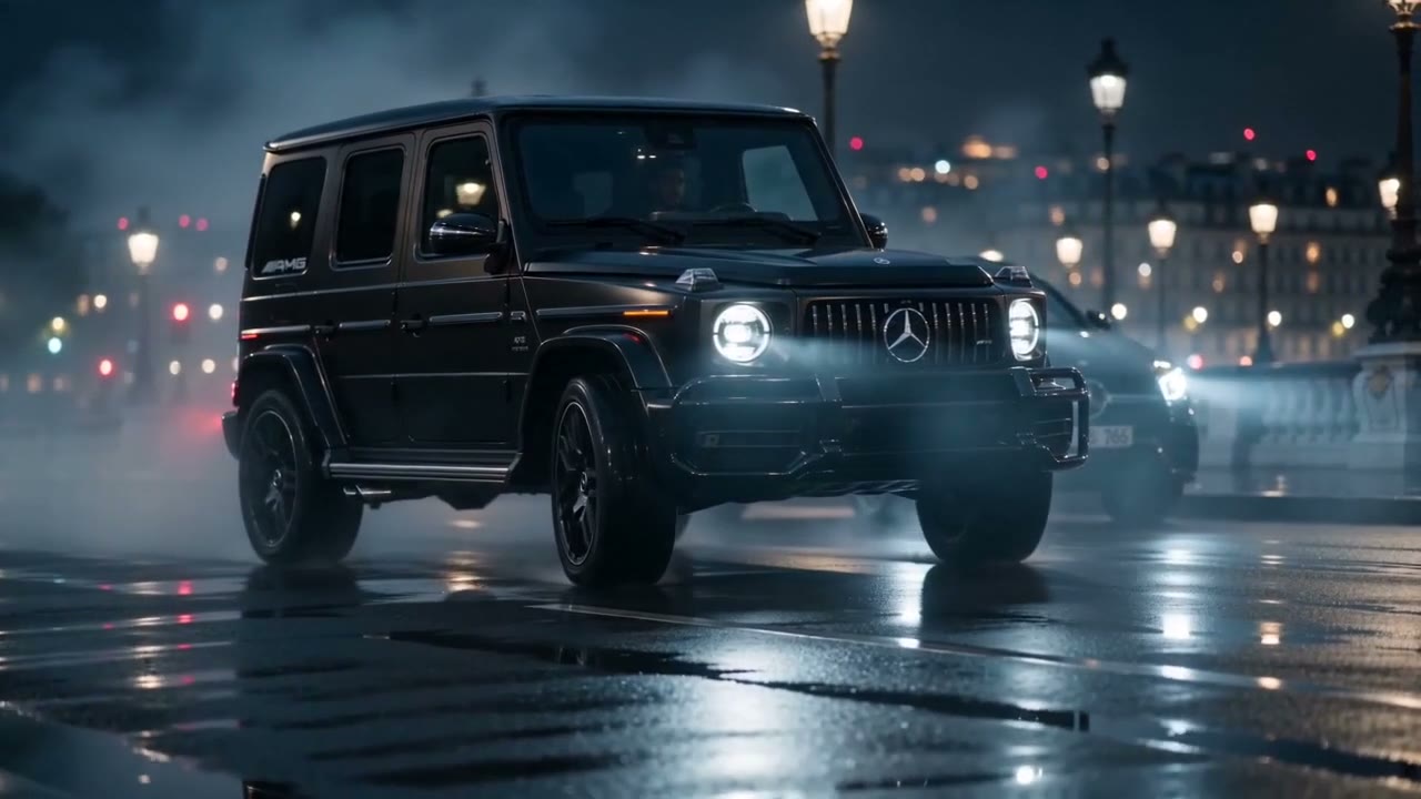 Mercedes-AMG G63 at night